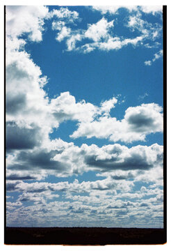 Nubes en el cielo.