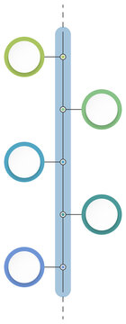 Vertical timeline infographic template