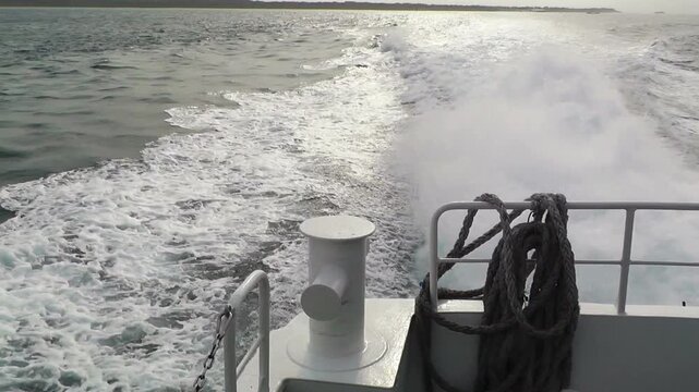  Back of a Ship engine and foam