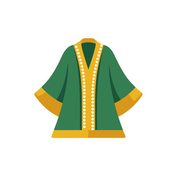 Green and Yellow Bisht Robe Icon