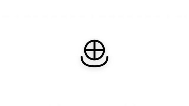 Premium climate action line icon animation with smooth reveal and seamless loop. Ideal for sustainability, environmental awareness, climate responsibility, and green initiatives.