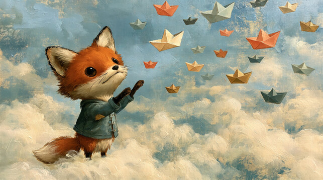 fox in the snow
