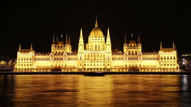  Budapest Hungarian Parliament Night Timelapse in  2013