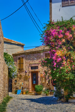 Beautiful streets on the island of Cunda
