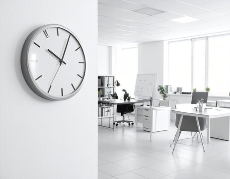 Visualize your business's internal clock and rhythms with this clean, bright image conveying a sense of organization, timing, and precision for success.