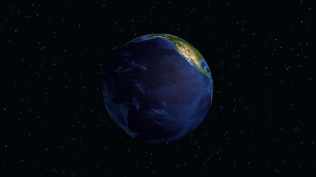 Earth Zoom Animation to Bandung Indonesia with Population Data Overlay