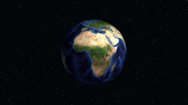 Satellite Zoom Animation from Space to Al Hillah Iraq on Earth