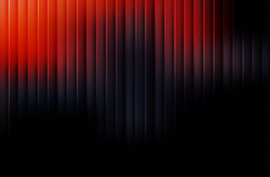 Abstract vertical red and dark grey striped background with light effects and gradients