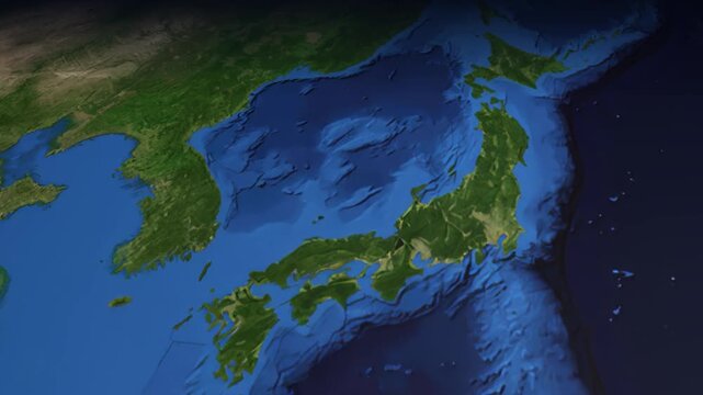 Animated Flight Path Map from Seoul South Korea to Paris France