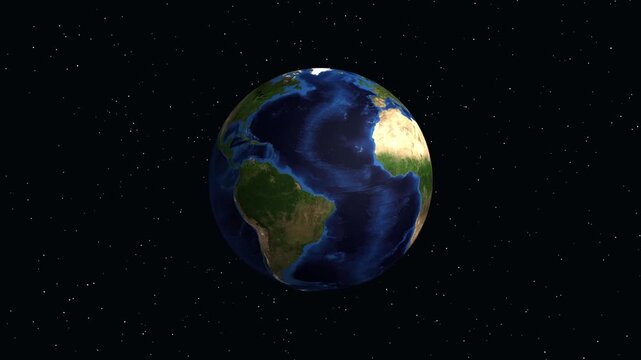 Animated Globe Zooming into Arish Egypt with Geographic Data Overlay
