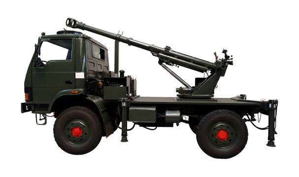 Prototype of the Indian wheeled 105-mm self-propelled howitzer