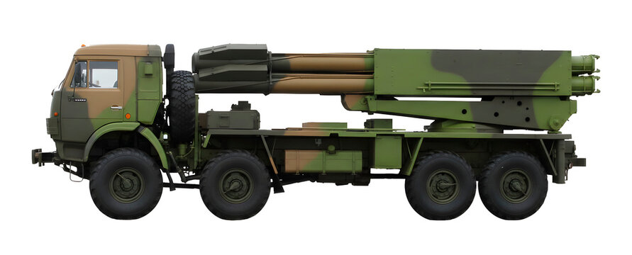 Experimental Russian wheeled 300-mm MLRS
