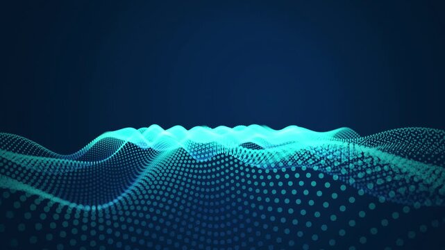 Monochrome particle waves flow in a seamless loop