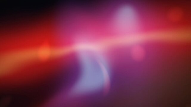 Red and pink light leaks drift in a seamless loop