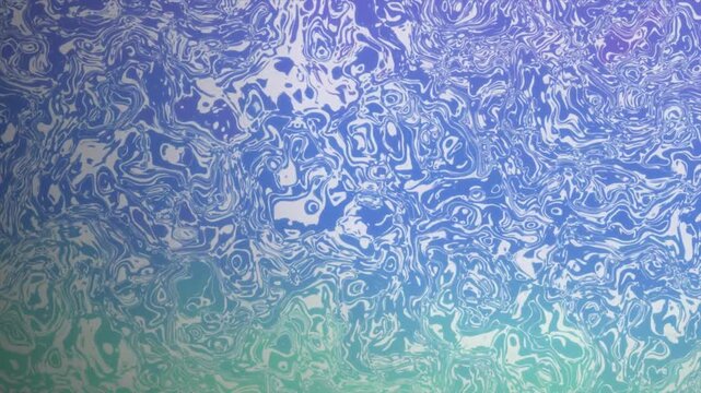 White organic ribbons flow and warp in a seamless loop