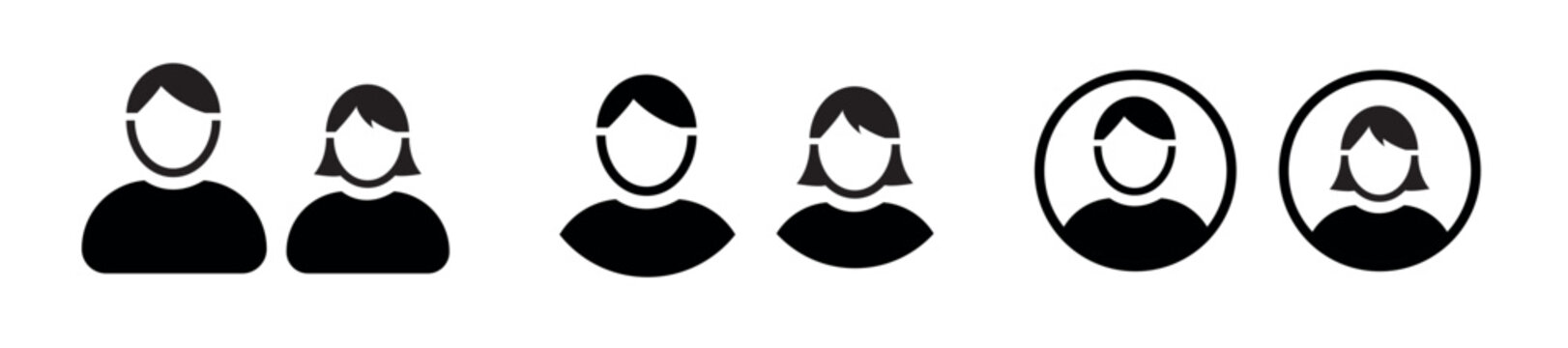 person icon on white background