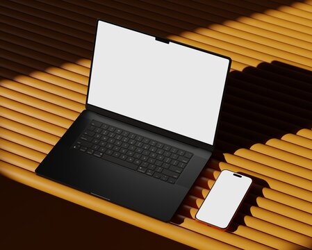 Responsive Web Design and website Mockup, Devices Mock up, Smartphone desktop tablet laptop template Mockup