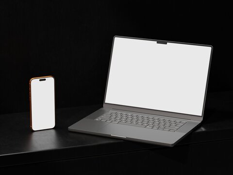 Responsive Web Design and website Mockup, Devices Mock up, Smartphone desktop tablet laptop template Mockup