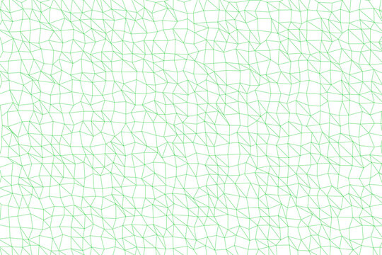 Neon Green Polygon Mesh Pattern on Transparent Background
