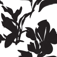 Obraz premium Abstract Floral seamless pattern design for fashion and home textiles, graphics and backgrounds