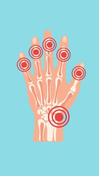 Animation of carpal tunnel syndrome and hand pain