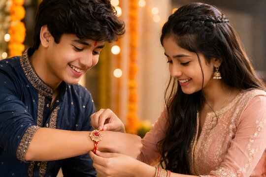 Raksha Bandhan Celebration Brother an Sister