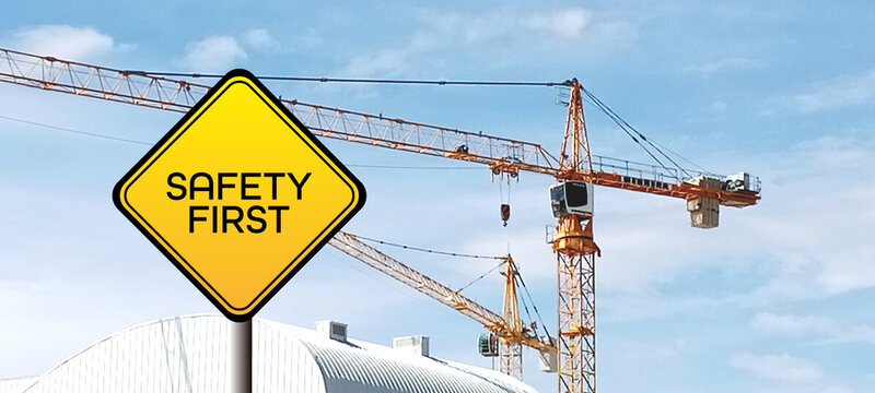 safety first sign.