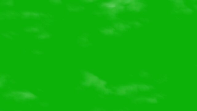 Green Screen Cloud Background Loop Animation for VFX Compositing