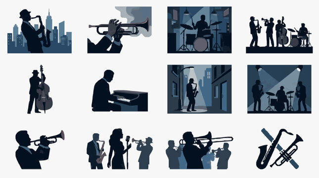 Musicians Performing in Concert.