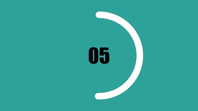 10 second circle countdown animation from 10 seconds to 0 seconds with alpha channel 10 second countdown timer, countdown