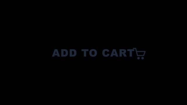 Dynamic add to cart button animation on black background
