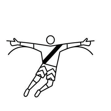 Stylized Soccer Player Icon