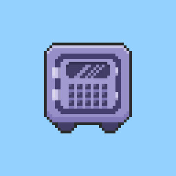 Pixel art Secure Vault game asset design