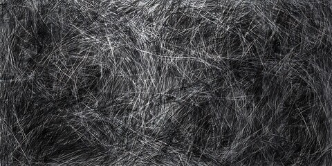 Obraz premium Seamless pattern with gray graphite pencil hatching. Black and white hand drawn texture. Crosshatched background