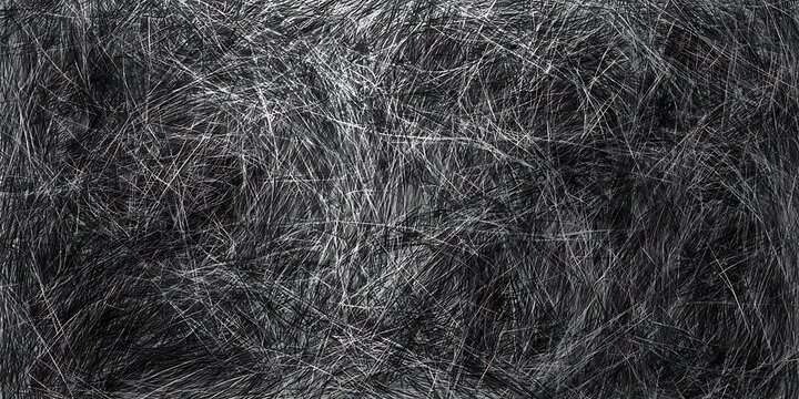 Seamless pattern with gray graphite pencil hatching. Black and white hand drawn texture. Crosshatched background