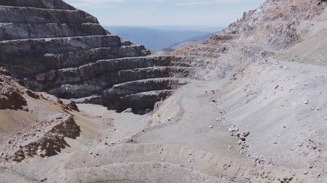 Old deactivated mine close to the city of Hedley in British Columbia in Canada