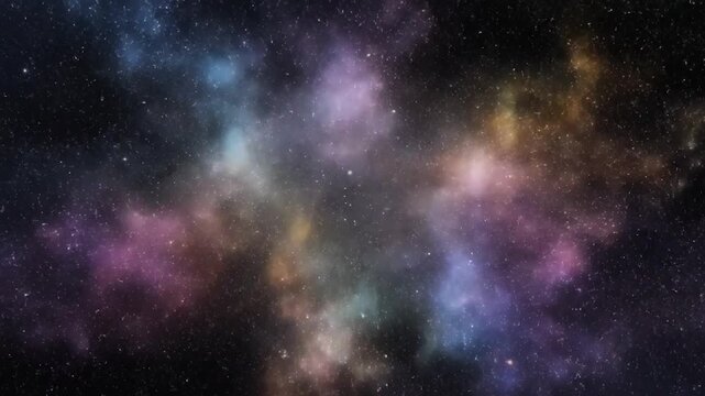 Stunning Spiral Galaxy in Deep Space with Bright Core and Stars.