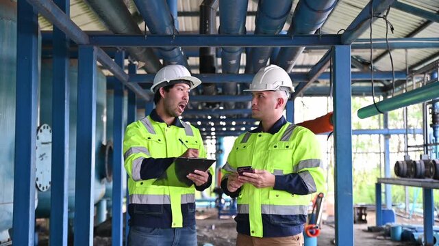 Expert engineers and inspectors are working together to locate leaks in the pipes so that repairs can be made and the water filtration system can function properly.
