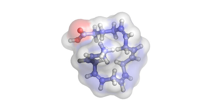 Eicosapentaenoic acid/ EPA, omega-3 polyunsaturated fatty acid for cardiovascular health, 3D molecule 4K