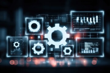 Fototapeta premium safety powers efficient operation product opportunity selection and house for insight dashboards and workflow