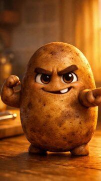 3D Potato animation video