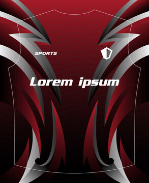 Dynamic Sports Jersey Template with Bold Geometric Shapes and Modern Athletic Style