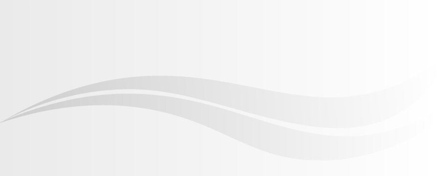 Abstract White and Grey Wave Vector Background Minimalist Smooth Wavy Lines Design for Business Presentation Banner Cover