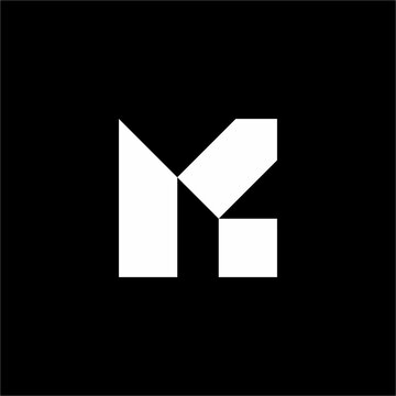 Bold letter K logo merging an asymmetrical stem with a thick diagonal framework. Unique & elegant mark ideal for construction, engineering, robotics, and cloud tech.