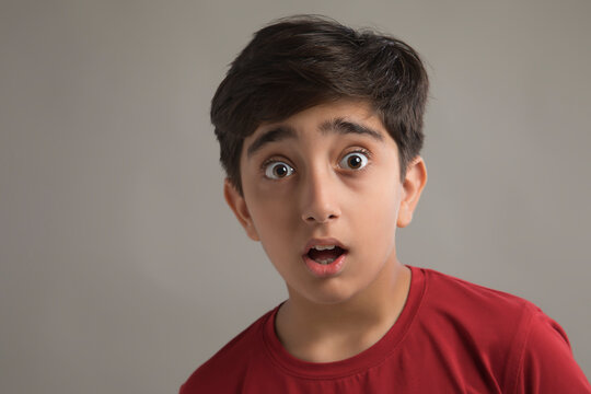 Portrait of a shocked young boy (Children) 