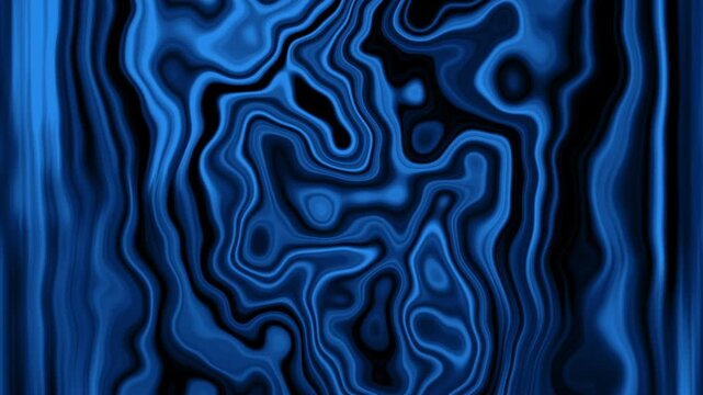 Liquid texture abstract animation shows blue swirling waves on dark floor. Texture abstract liquid canvas loops seamlessly on screens. Abstract animation design delivers sleek styles.