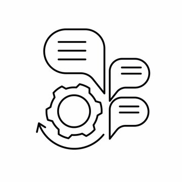 Natural Language Processing motion illustrator linely style for Automation, Artificial Intelligence and Advanced Workflow Integration SaaS Dashboards