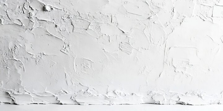Seamless white rough lime plaster wall texture background with a coarse hand applied stucco finish.