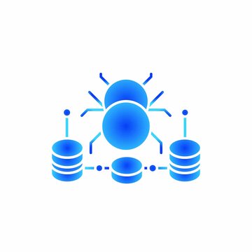 Data Scraper motion illustrator solid black style for Automation, Artificial Intelligence and Advanced Workflow Integration SaaS Dashboards