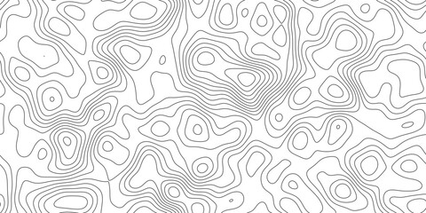 Elegant contour line map background, abstract delicate line work mapping height and terrain, for website, header and print layout. © Queality Full
